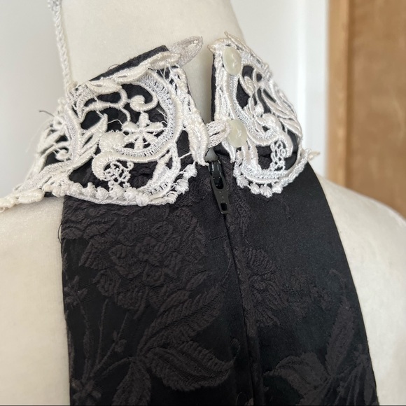 Vintage Gunne Sax Jessica McClintock Reverse Halter Party Dress - Picture 9 of 12